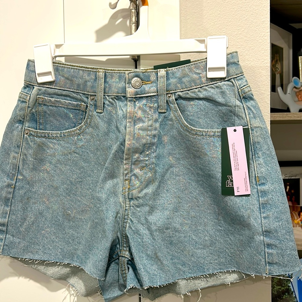 NWT Wild  Fable size 0 high-rise denim shorts